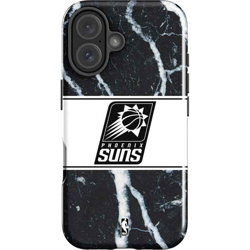 NBA Phoenix Suns Marble iPhone 16 Impact Case