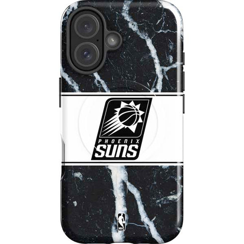 NBA Phoenix Suns Marble iPhone 16 Magsafe Impact Case