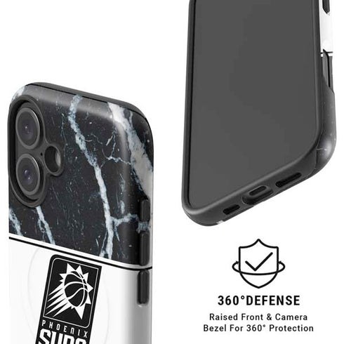 NBA Phoenix Suns Marble iPhone 16 Magsafe Impact Case