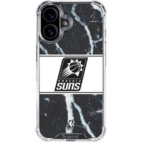 NBA Phoenix Suns Marble iPhone 16 Plus Clear Case