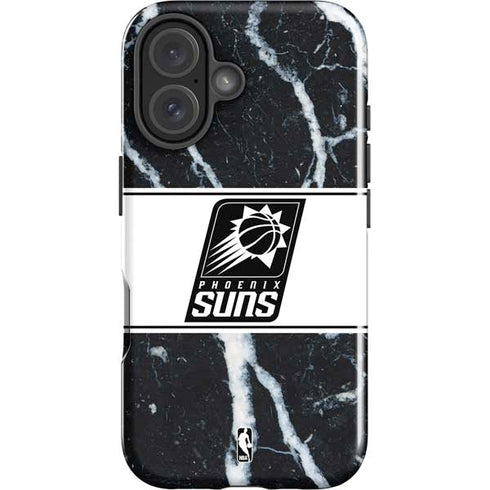 NBA Phoenix Suns Marble iPhone 16 Plus Impact Case
