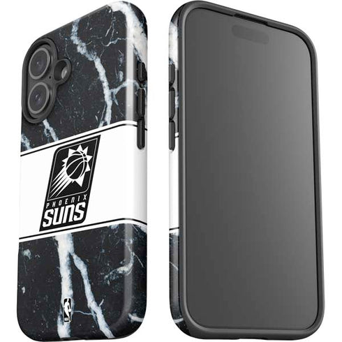 NBA Phoenix Suns Marble iPhone 16 Plus Impact Case