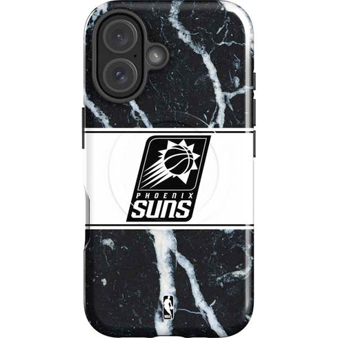 NBA Phoenix Suns Marble iPhone 16 Plus Magsafe Impact Case