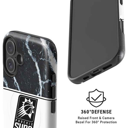 NBA Phoenix Suns Marble iPhone 16 Plus Magsafe Impact Case