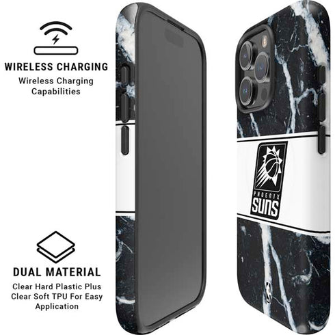 NBA Phoenix Suns Marble iPhone 16 Pro Magsafe Impact Case