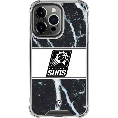 NBA Phoenix Suns Marble iPhone 16 Pro Max Clear Case