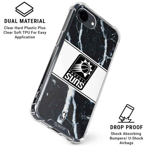 NBA Phoenix Suns Marble iPhone 16e Clear Case