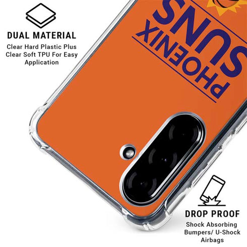 NBA Phoenix Suns Standard - Orange Galaxy A36 5G Clear Case