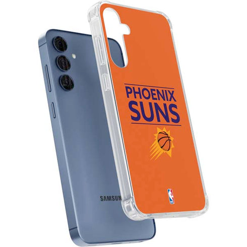 NBA Phoenix Suns Standard - Orange Galaxy A55 5G Clear Case