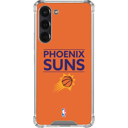 NBA Phoenix Suns Standard - Orange Galaxy S24 FE Clear Case