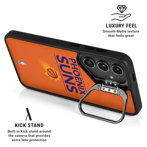 NBA Phoenix Suns Standard - Orange Galaxy S25 Plus Kickstand Case