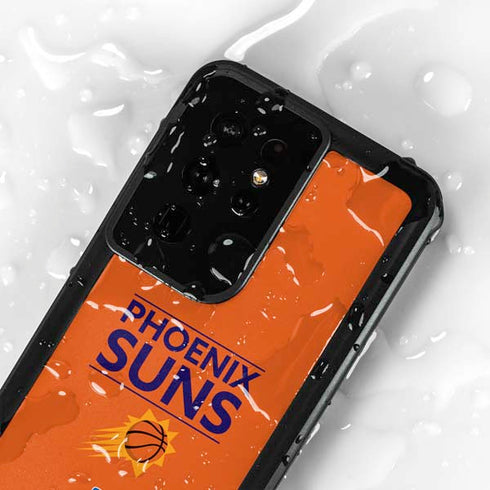 NBA Phoenix Suns Standard - Orange Galaxy S24 Ultra Waterproof Case