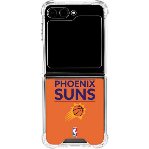 NBA Phoenix Suns Standard - Orange Galaxy Z Flip6 Clear Case