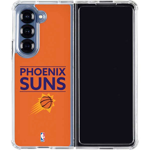 NBA Phoenix Suns Standard - Orange Galaxy Z Fold6 Clear Case