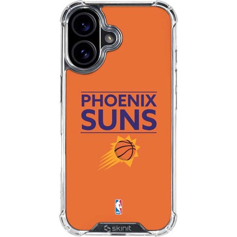 NBA Phoenix Suns Standard - Orange iPhone 16 Clear Case