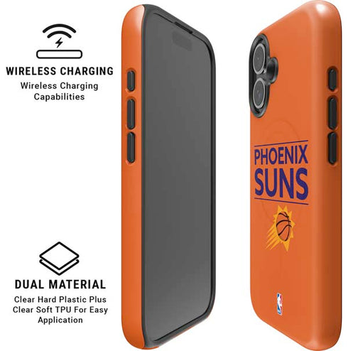 NBA Phoenix Suns Standard - Orange iPhone 16 Magsafe Impact Case