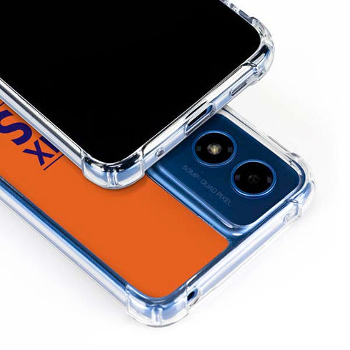 NBA Phoenix Suns Standard - Orange Moto G 5G (2024) Clear Case