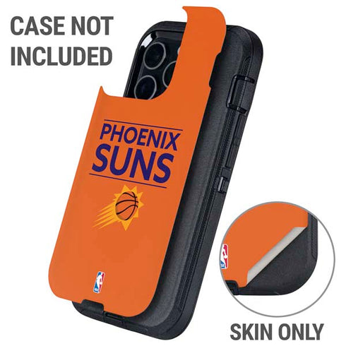 NBA Phoenix Suns Standard - Orange Otterbox Defender iPhone Skin