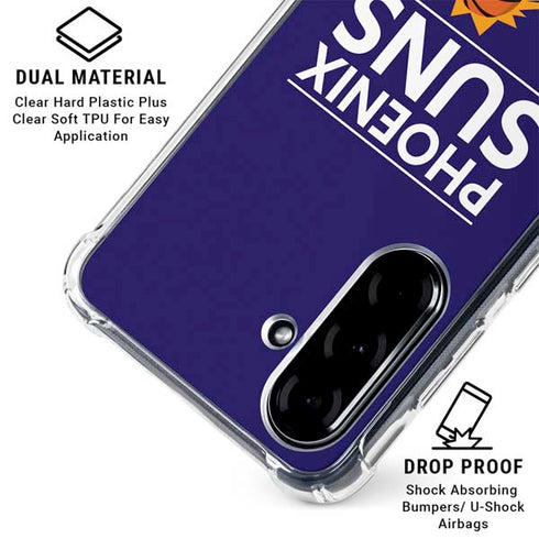 NBA Phoenix Suns Standard - Purple Galaxy A36 5G Clear Case