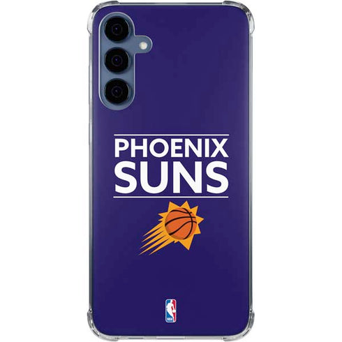 NBA Phoenix Suns Standard - Purple Galaxy A55 5G Clear Case