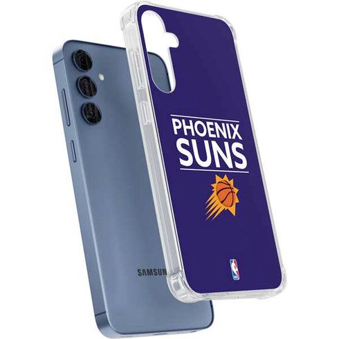 NBA Phoenix Suns Standard - Purple Galaxy A55 5G Clear Case