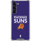 NBA Phoenix Suns Standard - Purple Galaxy S24 FE Clear Case