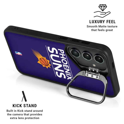 NBA Phoenix Suns Standard - Purple Galaxy S25 Ultra Kickstand Case