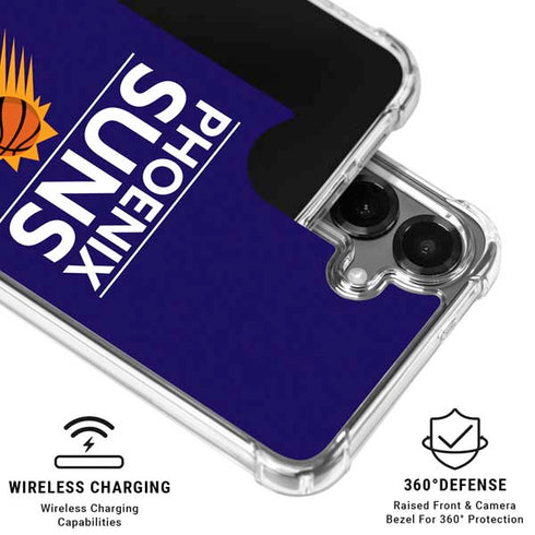 NBA Phoenix Suns Standard - Purple Galaxy S26 Clear Case