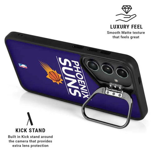 NBA Phoenix Suns Standard - Purple Galaxy S26 Plus Kickstand Case