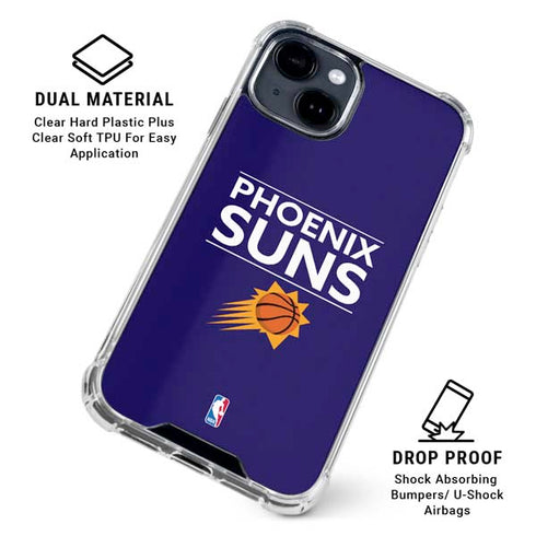 NBA Phoenix Suns Standard - Purple iPhone 15 Clear Case