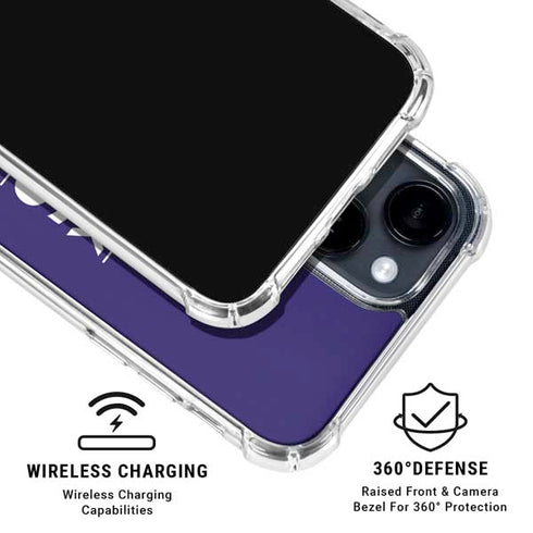 NBA Phoenix Suns Standard - Purple iPhone 15 Clear Case