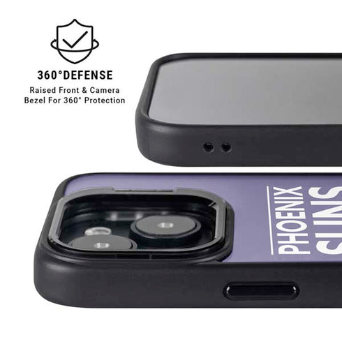 NBA Phoenix Suns Standard - Purple iPhone 15 Plus Kickstand Case