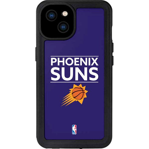 NBA Phoenix Suns Standard - Purple iPhone 15 Plus Waterproof Case