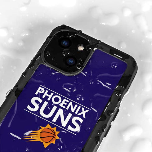 NBA Phoenix Suns Standard - Purple iPhone 15 Plus Waterproof Case