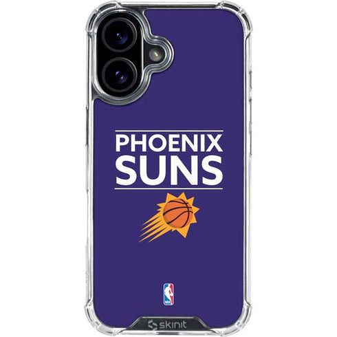 NBA Phoenix Suns Standard - Purple iPhone 16 Plus Clear Case