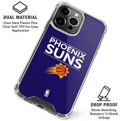 NBA Phoenix Suns Standard - Purple iPhone 16 Pro Max Clear Case