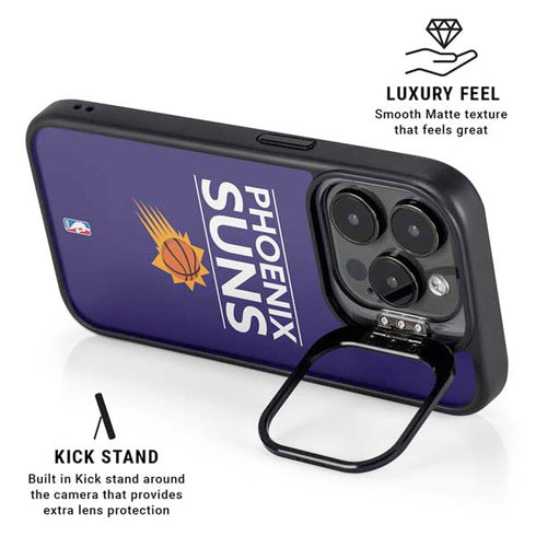 NBA Phoenix Suns Standard - Purple iPhone 16 Pro Max Kickstand Case