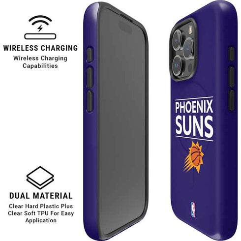 NBA Phoenix Suns Standard - Purple iPhone 16 Pro Max Magsafe Impact Case