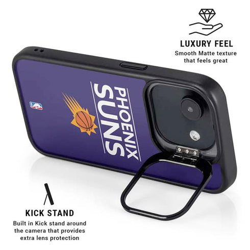 NBA Phoenix Suns Standard - Purple iPhone 16e Kickstand Case