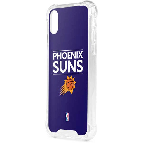 NBA Phoenix Suns Standard - Purple iPhone XS Clear Case