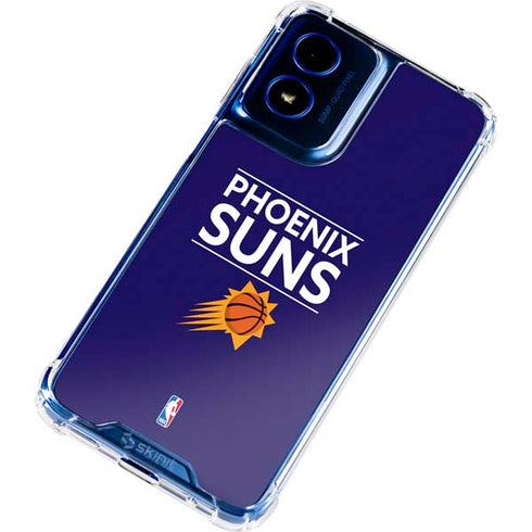 NBA Phoenix Suns Standard - Purple Moto G 5G (2024) Clear Case
