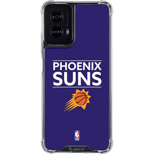 NBA Phoenix Suns Standard - Purple Moto G Power 5G (2024) Clear Case