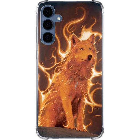 Phoenix Wolf by Vincent Hie Galaxy A35 5G Clear Case