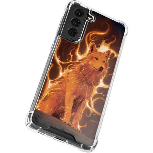 Phoenix Wolf by Vincent Hie Galaxy S22 Plus Clear Case