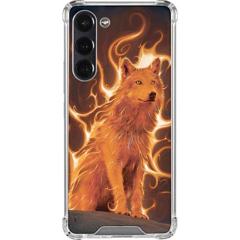 Phoenix Wolf by Vincent Hie Galaxy S24 FE Clear Case
