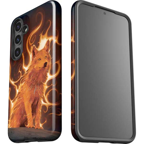 Phoenix Wolf by Vincent Hie Galaxy S25 Impact Case