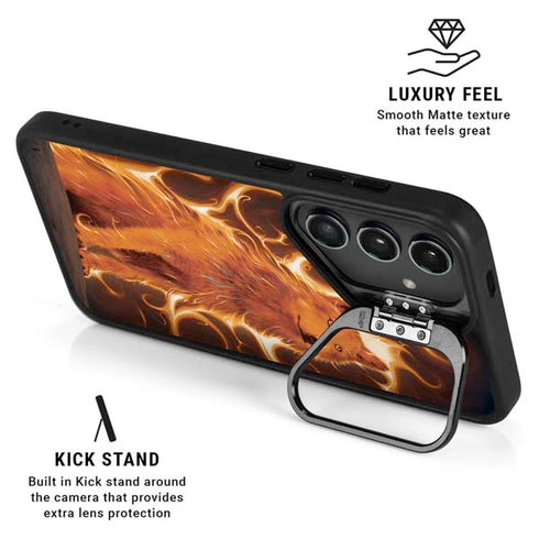 Phoenix Wolf by Vincent Hie Galaxy S25 Kickstand Case