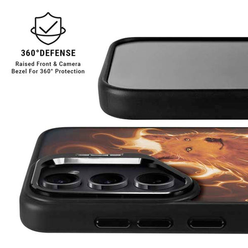 Phoenix Wolf by Vincent Hie Galaxy S25 Kickstand Case