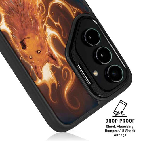 Phoenix Wolf by Vincent Hie Galaxy S25 Kickstand Case