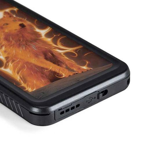 Phoenix Wolf by Vincent Hie Galaxy S24 Plus Waterproof Case